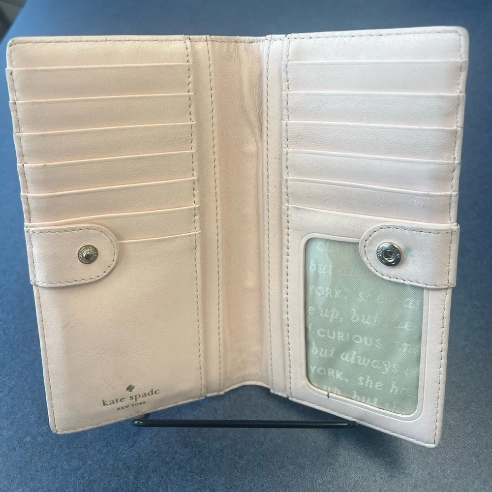Kate Spade STORY BOOK rose Gold Metallic Wallet